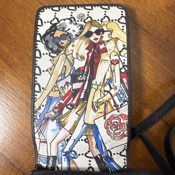 Brighton Crossbody Allure-Merci Phone Organizer Red White Blue... - Picture 8 of 8